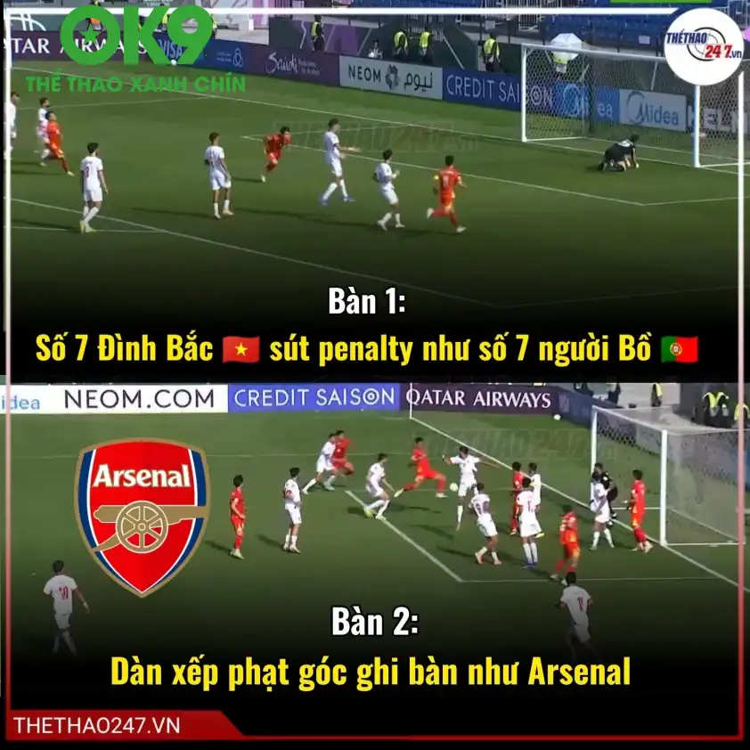 U23 Việt Nam khai thác triệt để các tình huống cố định và 2 bàn thắng là minh chứng rõ ràng nhất. U23 Việt Nam khai thác triệt để các tình huống cố định và 2 bàn thắng là minh chứng rõ ràng nhất.