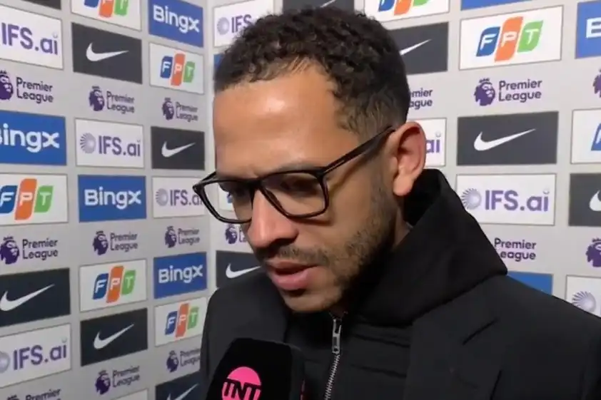 HLV Liam Rosenior chia sẻ sau trận đấu. (Ảnh: Chụp màn hình) HLV Liam Rosenior chia sẻ sau trận đấu. (Ảnh: Chụp màn hình)